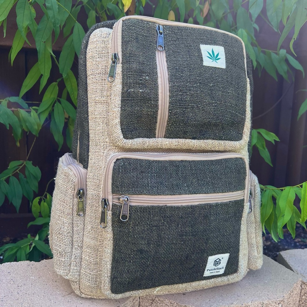 Multi Pocket Hemp Backpack